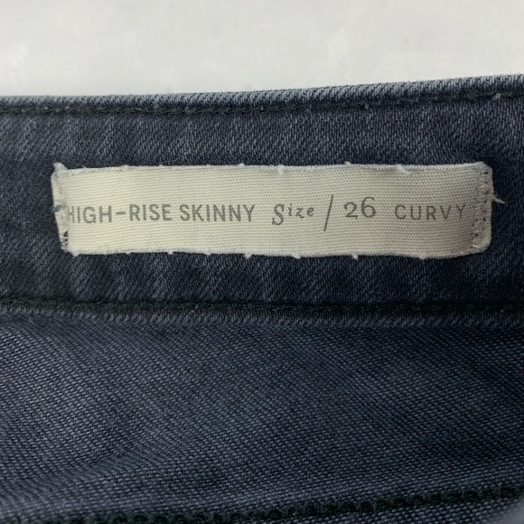 Pilcro & The Letterpress Anthro | High Rise Skinny Jeans 26 Curvy - Picture 6 of 12
